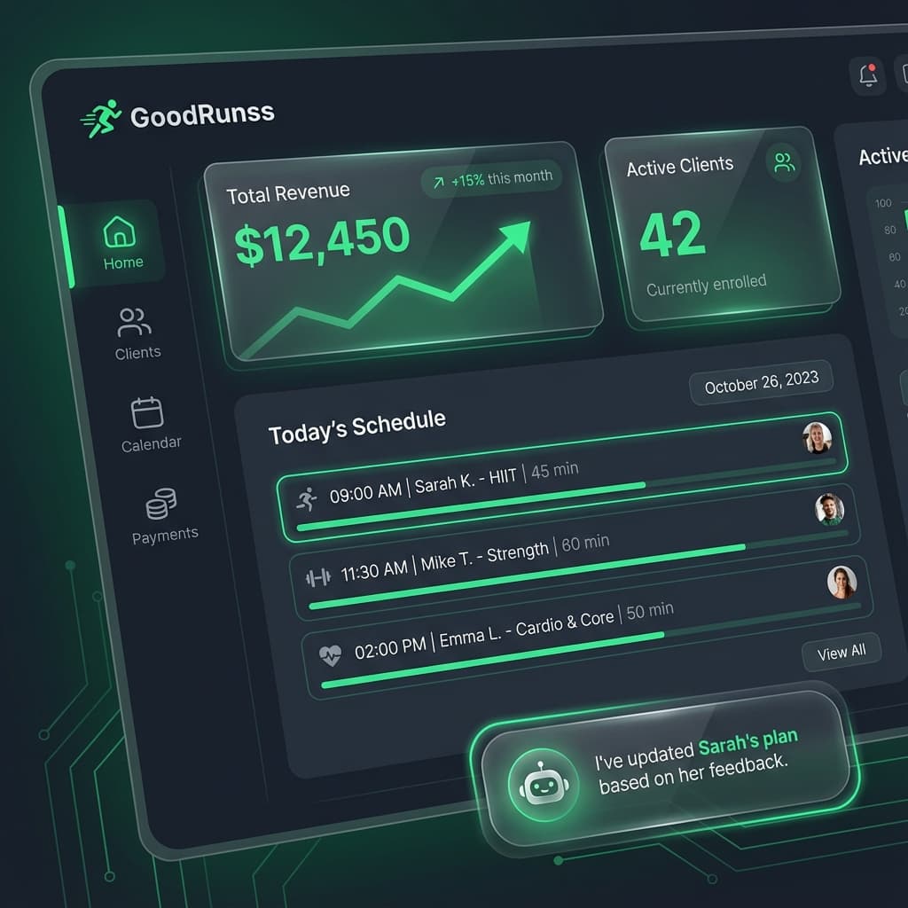 GoodRunss Dashboard Preview